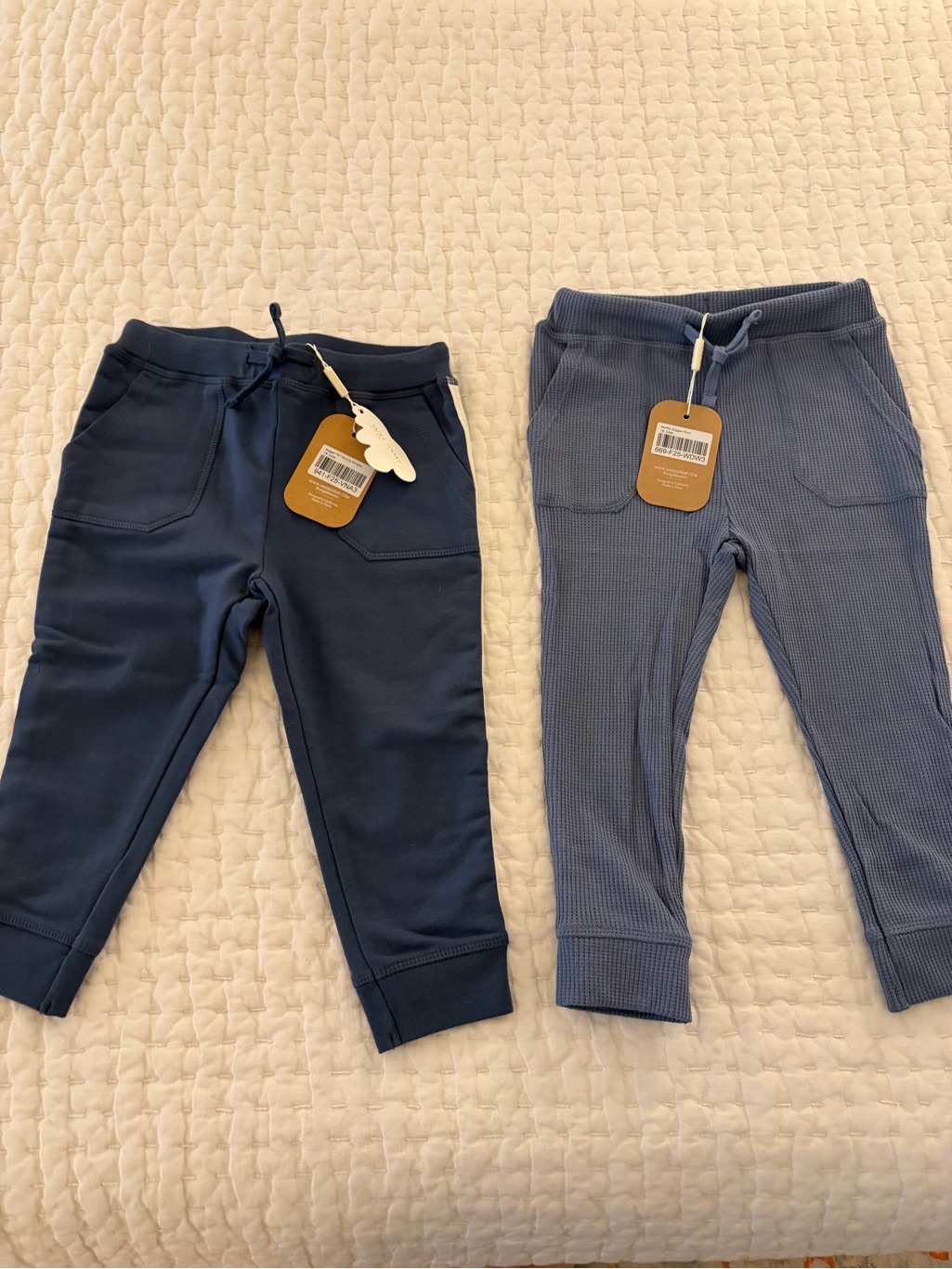 Nwt Angel Dear Set Of 2 Toddler Boy Blue Jogger Pants Size 18-24m